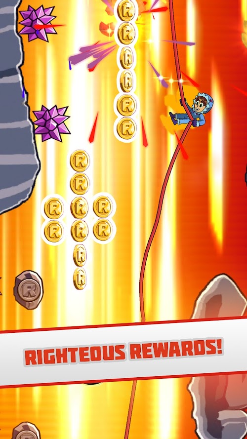 Radical Rappelling gameplay screenshot 2